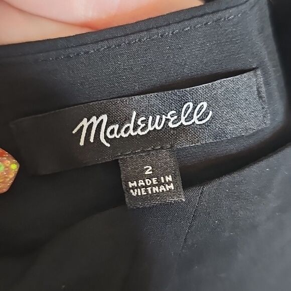 Madewell 2 The Layton Midi Slip Dress Black Spaghetti Strap Dress - Picture 7 of 11